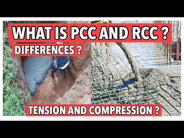 PCC vs RCC difference || Compression and tension || #civilengineering #civilogy #civilology