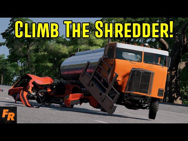 Climb The Shredder! - BeamNG Drive