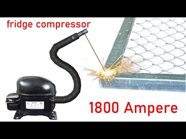 I turn fridge compressor into a welding machine new technology