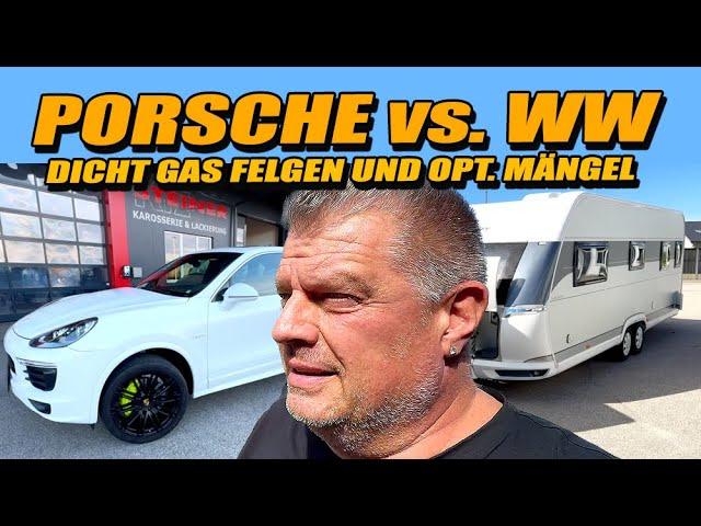 Update Porsche Cayenne S E-Hybrid und mit dem Hobby 660 WFC zur Dichtheitsprüfung