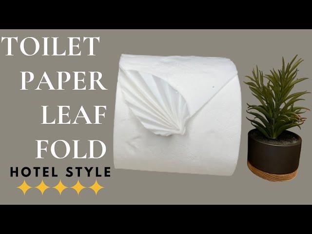 Toilet Paper Origami||Fancy Leaf Fold