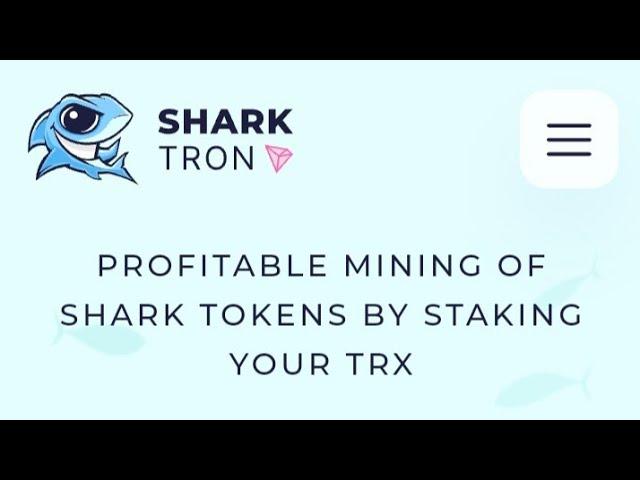 SHARK Tron!! SRK Token!! Daily 5% ROI  Premining Defi Token