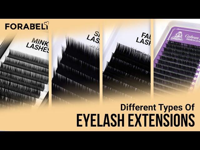 TYPES OF EYELASH EXTENSIONS | MINK LASHES | FAUX MINK LASHES | SILK LASHES | CASHMERE/ELLIPSE LASHES