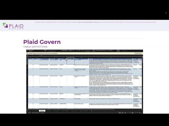 Creating a Business Glossary with Plaid Govern