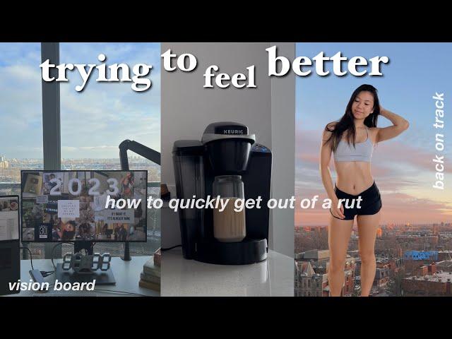 how to quickly get back on track *this will motivate you* / vision board, healthy habits, cleaning