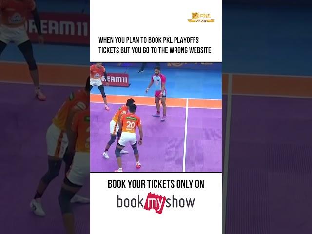 Book PKL Playoffs tickets on BookMyShow | PKL Season 10