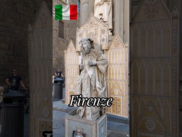 Estatua viviente en Firenze - Italia 