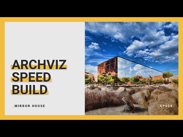 Mirror House - Archviz Speedbuild | Archicad Lumion Photoshop