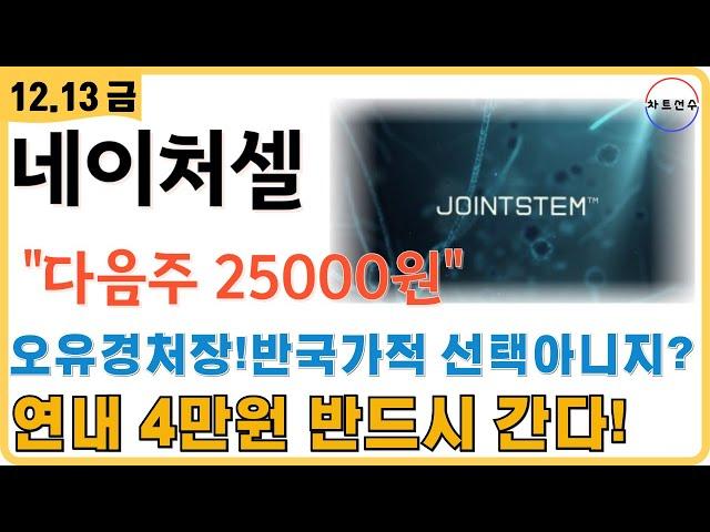  네이처셀 - 다음주 25000원 중요구간... 식약처승인 임박! 연내 4만원 반드시 갈 수 있을까!