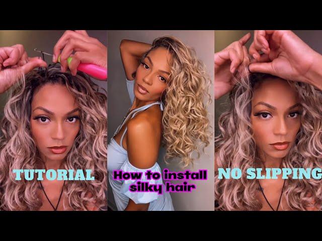 How to install silky hair crochet braids. Stop your knots slipping.