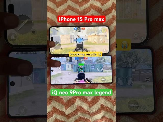 iQOO NEO 9 Pro vs iPhone 16 pro max  bullet test 60 fps speed test #shorts #viralreels #viral #pubg