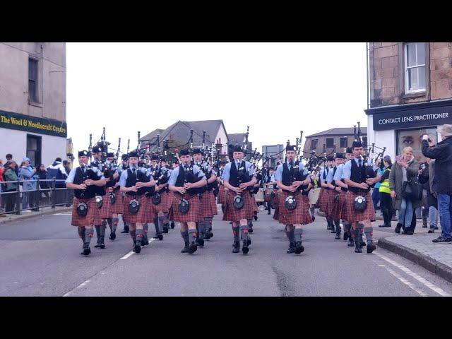 2024 Stewards March Argyllshire Gathering  & Oban High School Pipe Band - Oban Highland Games .