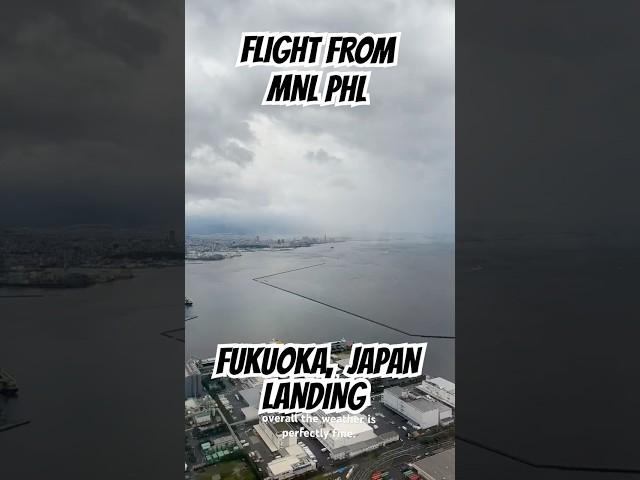 Fukuoka, Japan Landing #Fukuoka #Japan #airplane #aviation  #landing #a320 #travel #travelvlog #air