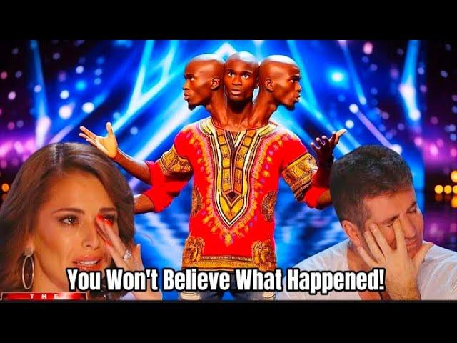 20-year-old Nigerian man with 3 heads and one body sings at the America's Got Talent 2024