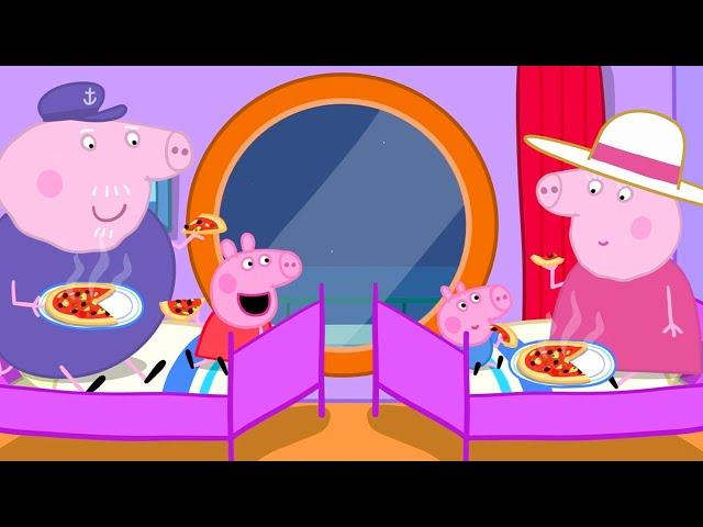 Pizza Night On The Cruise Ship  | Peppa Pig Official Full Episodes