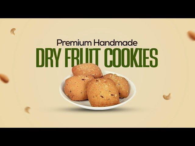 Qoot Premiun Handmade Dryfruit Cookies | Tasty & Healthy Cookies