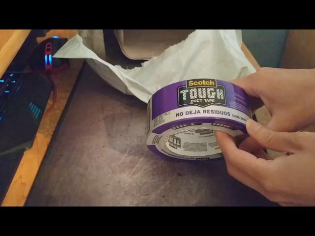 Unboxing Scotch Tough Duct Tape, No Residue, 1 88 Inch by 25 Yard