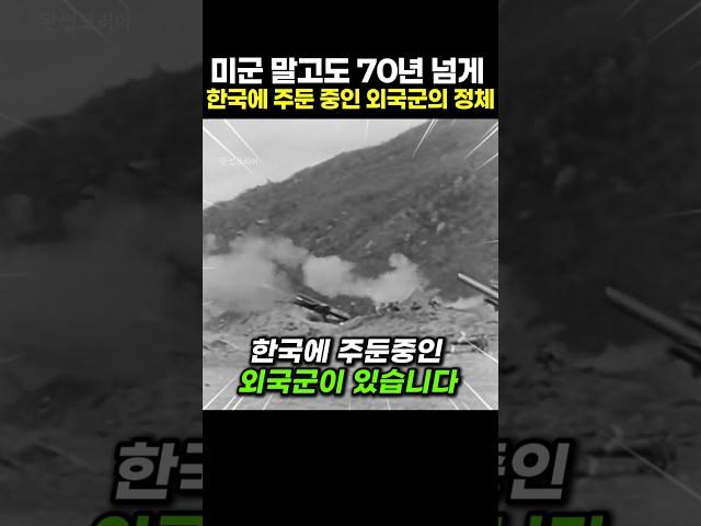 미군 말고도, 지금까지 70년 넘게 한국에 주둔 중인 외국군의 정체