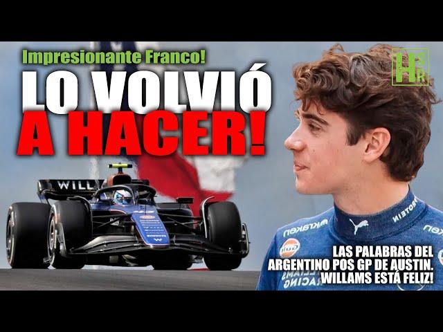 He did it again!!!  Franco Colapinto added in Austin and is a Furious in F1