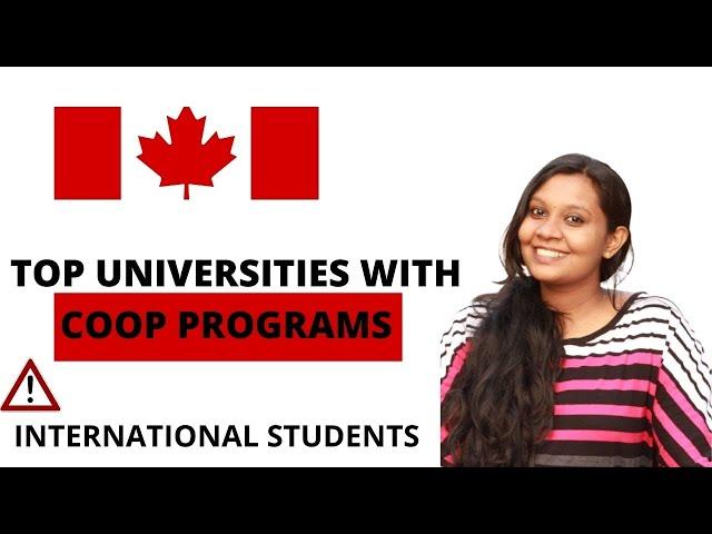 Best 10 Co op program universities in Canada | International students| Sujisha Arun