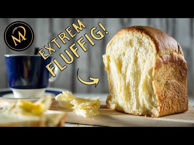 Extrem fluffiger goldener Brioche Buttertoast