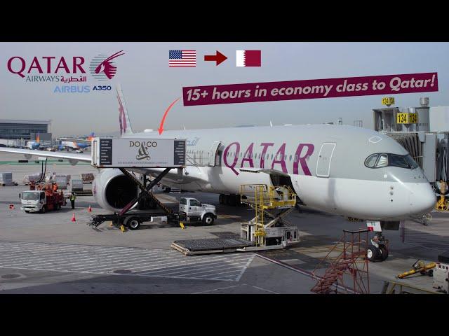 Trip Report | Qatar Airways A350-1000 | Los Angeles - Doha | Economy | 4K