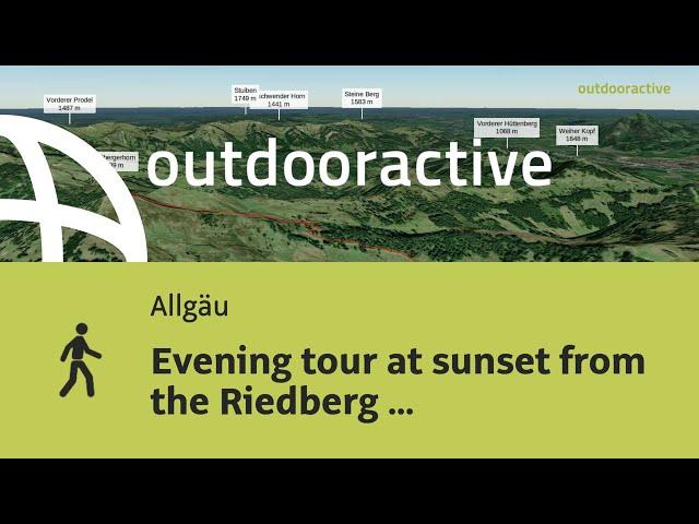 hike in the Allgaeu Region: Evening tour at sunset from the Riedberg Pass to the Riedberger Horn