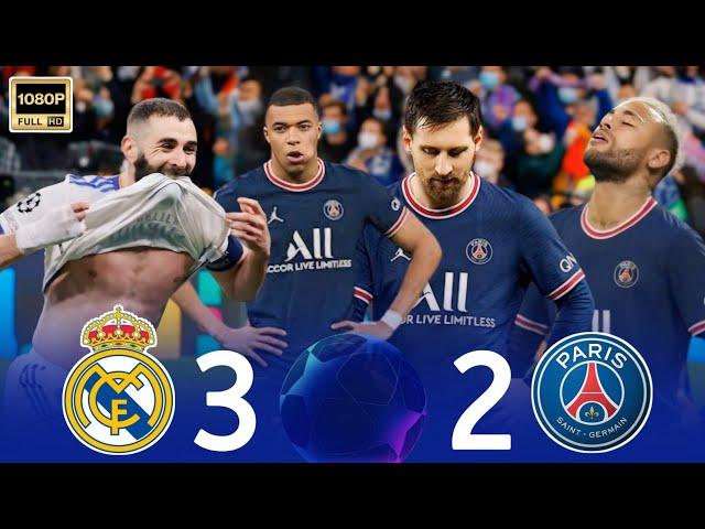 Benzema shocked the world and destroyed PSG legends "Real Madrid 3-2 PSG " • Full Highlights 1080P