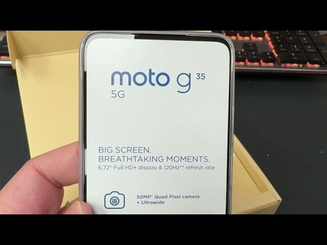 MOTOROLA MOTO G35 5G Unboxing Video – in Stock at www.welectronics.com