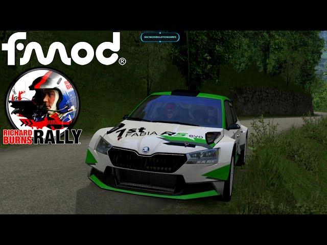 Richard Burns Rally FMOD Skoda Fabia R5 Evo Triple Screen