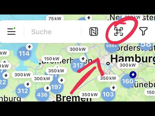 ID.3 laden an einer EnBW Ladesäule per Mobility APP