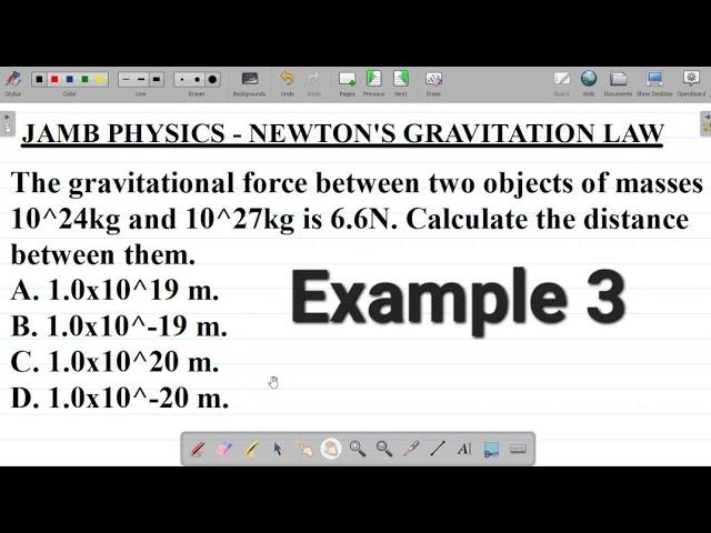 Newton's Law of Gravitation 3 and Solution: How to Solve Questions on Newton's Law of Gravitation.