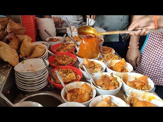 Morning Rush for Spicy Curry Samosa | Nagpur's Local Breakfast | Indian Street Food