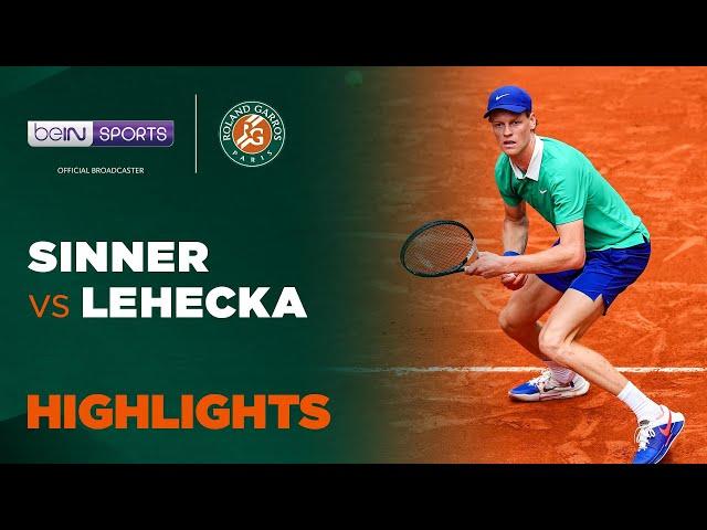 Jannik Sinner vs Jiri Lehecka | 2025 Roland Garros Highlights