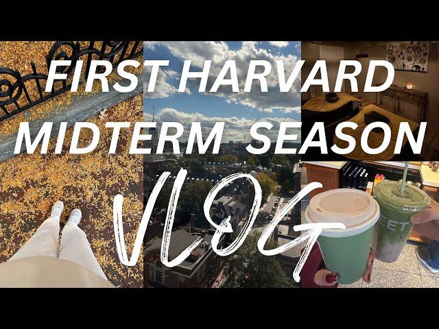 HELAINE at HARVARD ep 3  first MIDTERM WEEK, lots of studying, productive, watch for motivation