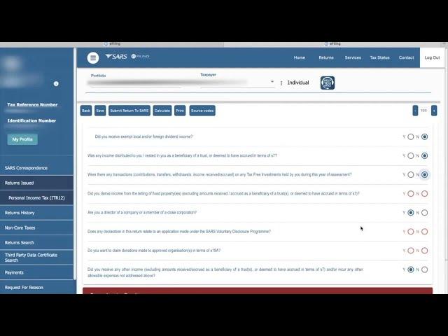 How to Submit Individual Returns on SARS efiling With IRP5