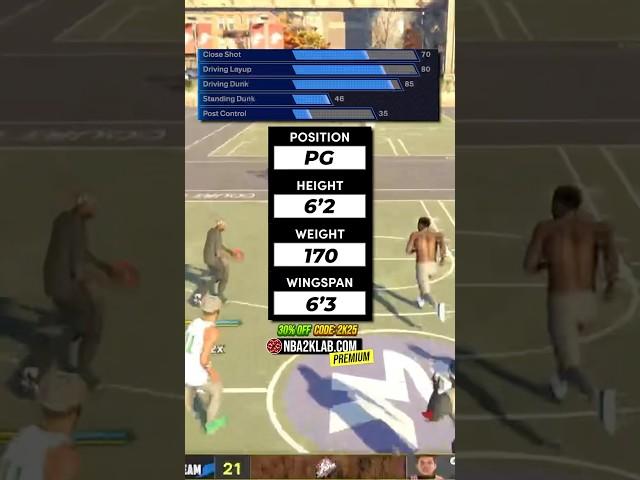 NBA 2K25 Best Point Guard Build Guide: How to Make a 6’2 PG Build #2k25 #nba2k25 #2k