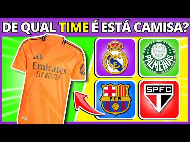  ADIVINHE O TIME PELA CAMISA | QUIZ DE FUTEOL 🟨🟩 #quizdefutebol #buuquiz