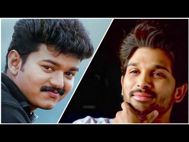 ALLU ARJUN FAVOURITE VIJAY FILM'S // ALLU ARJUN ABOUT THALAPATHY VIJAY