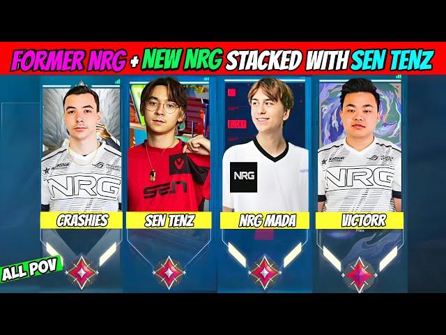 SEN Tenz Stacked With New NRG Mada & Former NRG Crashies & Victor in Ranked | Valorant