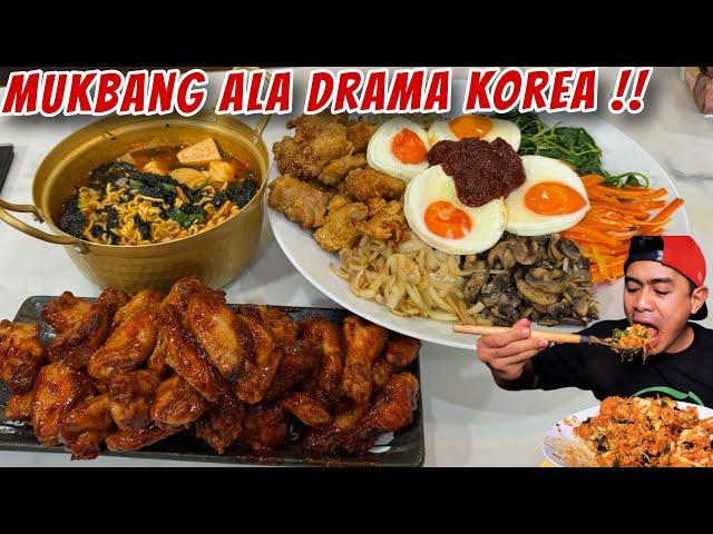 MUKBANG BIBIMBAB, 30 CHICKEN WING, RAMYUN ALA DRAKOR!!