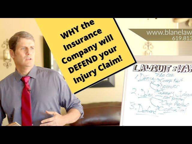 WHY the Insurance Company DEFENDS Your Injury Claim!