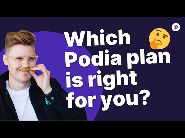 Podia plans and pricing