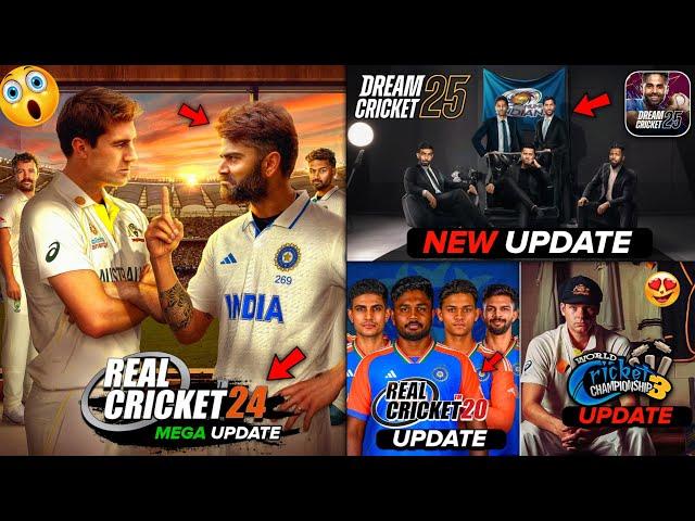 Real Cricket 24 Mega Update | Dream Cricket 25 Test Update | Wcc3 3.0 Update! | RC20 Patch Update