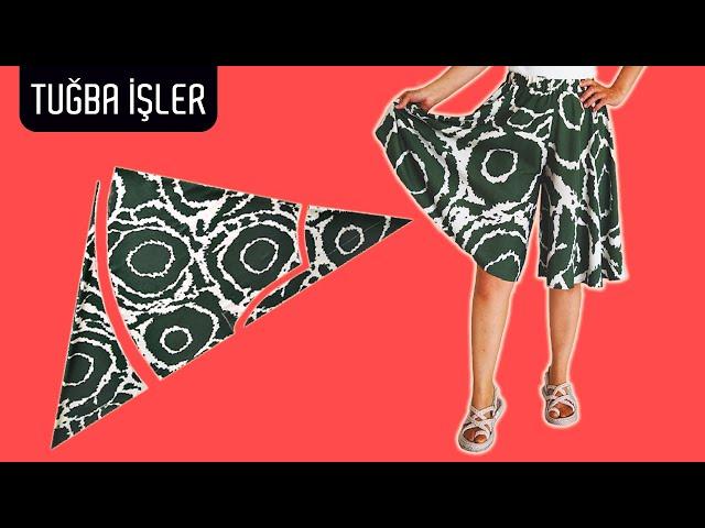 Circular Divided Skirt for Girls Who Love Riding Bike in Summer | Tuğba İşler