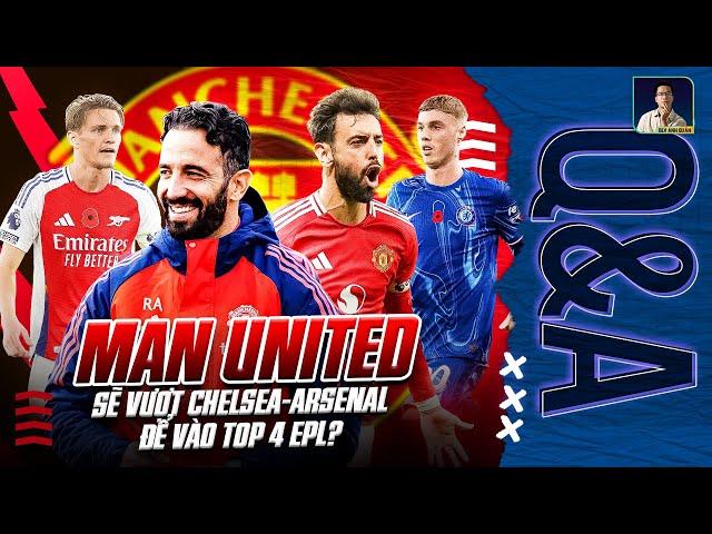 MAN UTD SẼ VƯỢT CHELSEA VÀ ARSENAL ĐỂ VÀO TOP 4 EPL? KHẢ THI KHÔNG? | Q&A HỎI ĐÁP CÙNG BLV ANH QUÂN