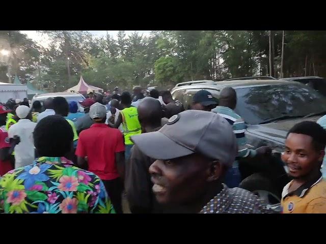 Happening now...Governor NATEMBEYA chased at late MP Malulu Injendis funeral in Malava