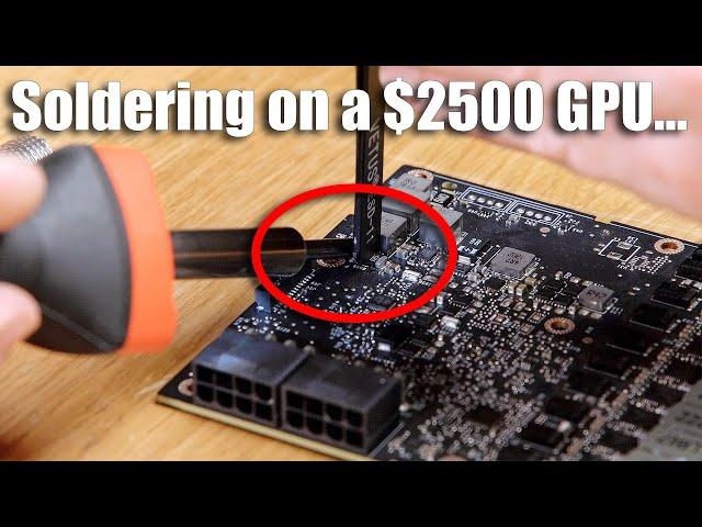 I tried to fix my broken $2500 video card myself...