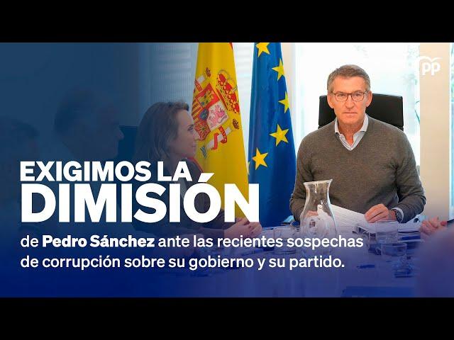 Exigimos la dimisión de Pedro Sánchez