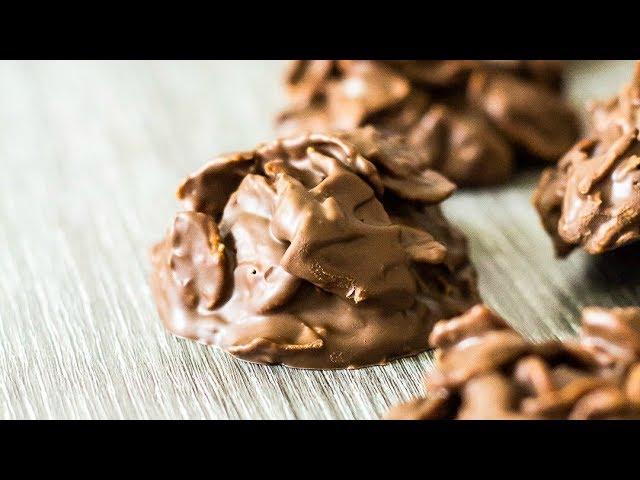 Chocolate Peanut Butter Cornflake Cookies